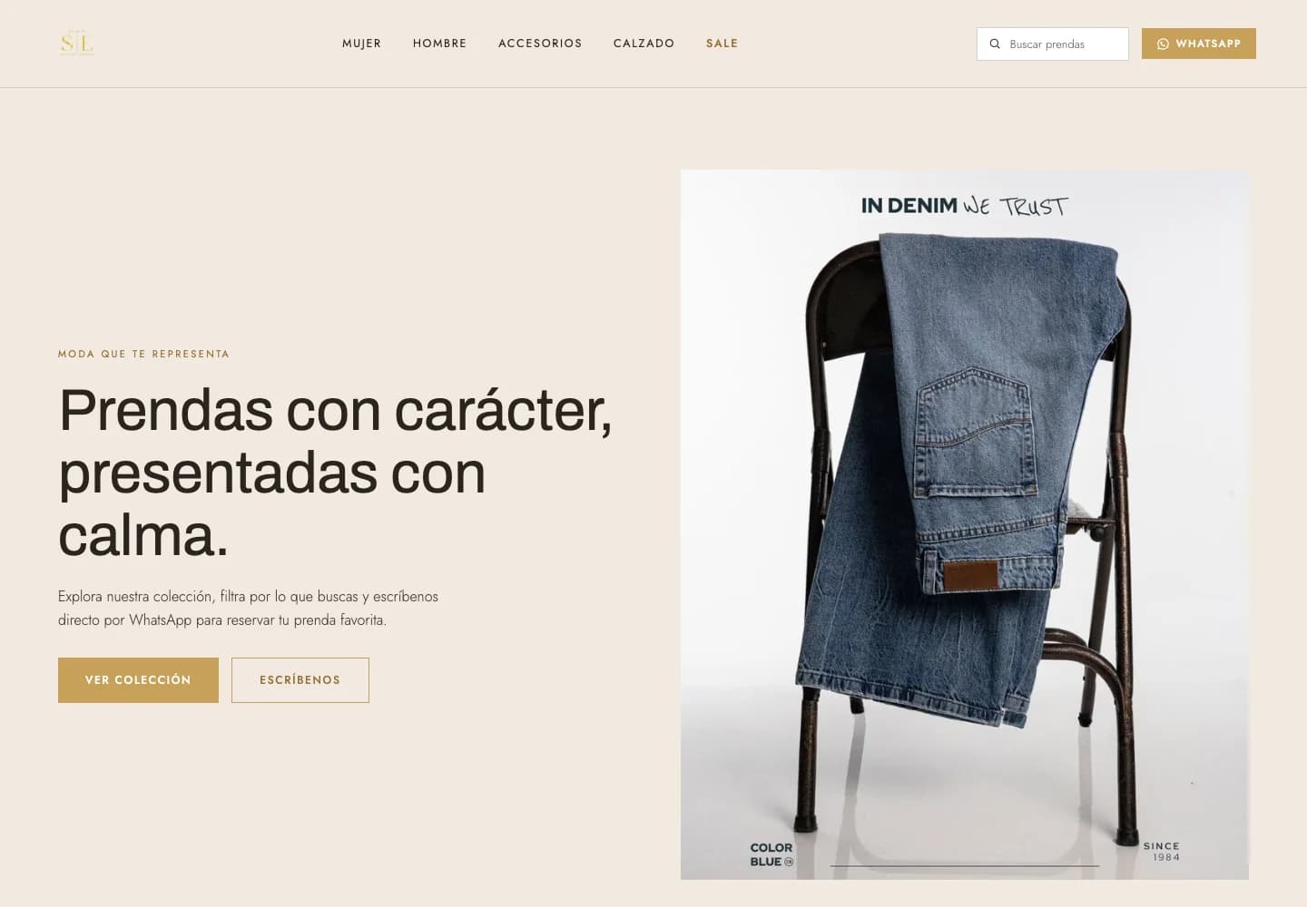 Diseño de la web de Glow by S|E