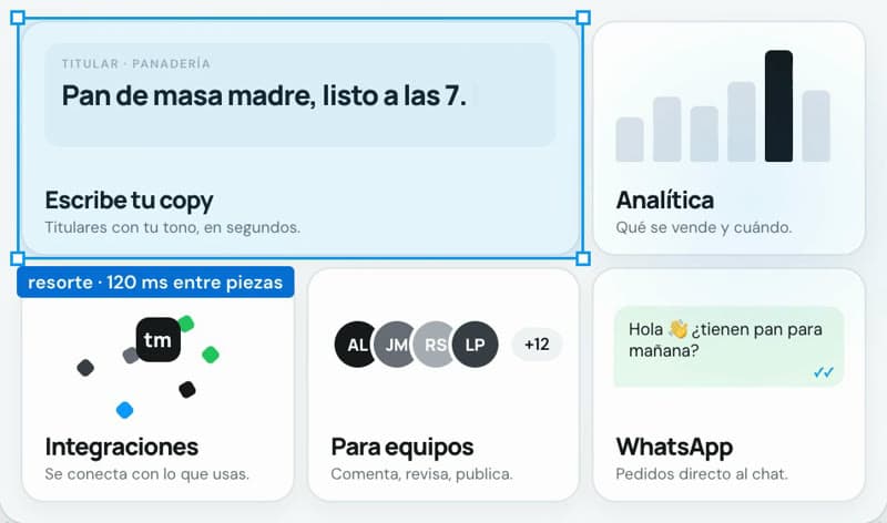 Bento que se arma: cuadro de la animación