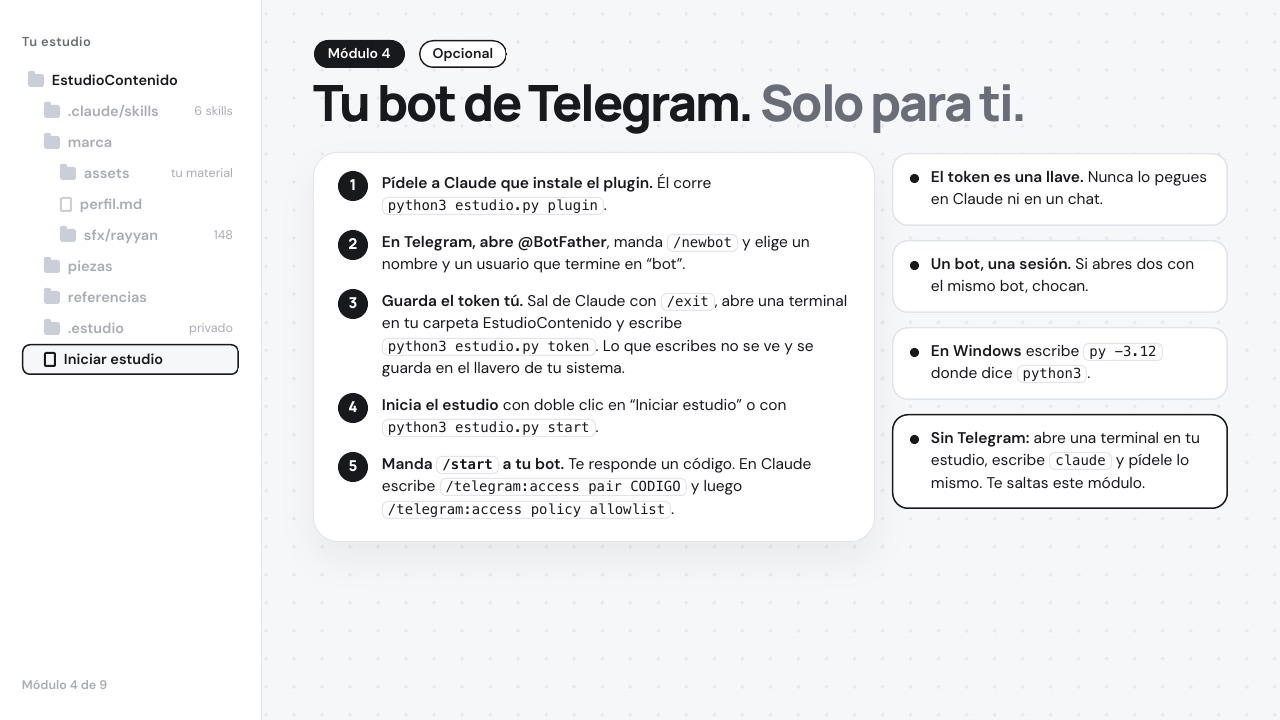 Tu bot de Telegram (opcional)